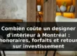 Coût designer intérieur Montréal : honoraires 2026 — illustration