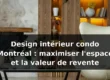 Design intérieur condo Montréal : maximiser l'espace — illustration