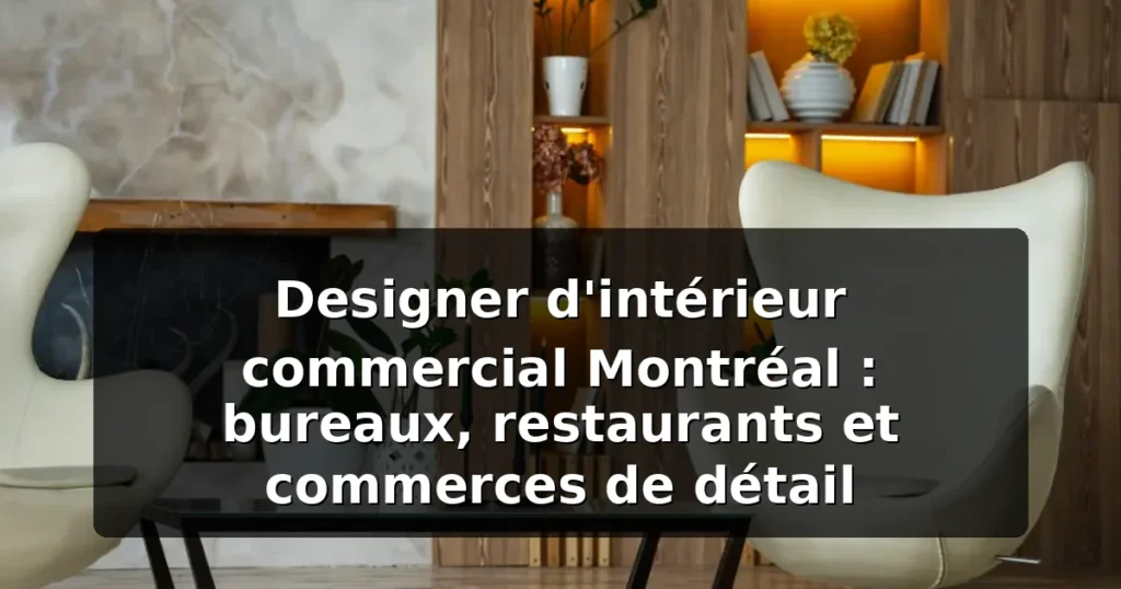Designer d'intérieur commercial Montréal | Genius-D — illustration