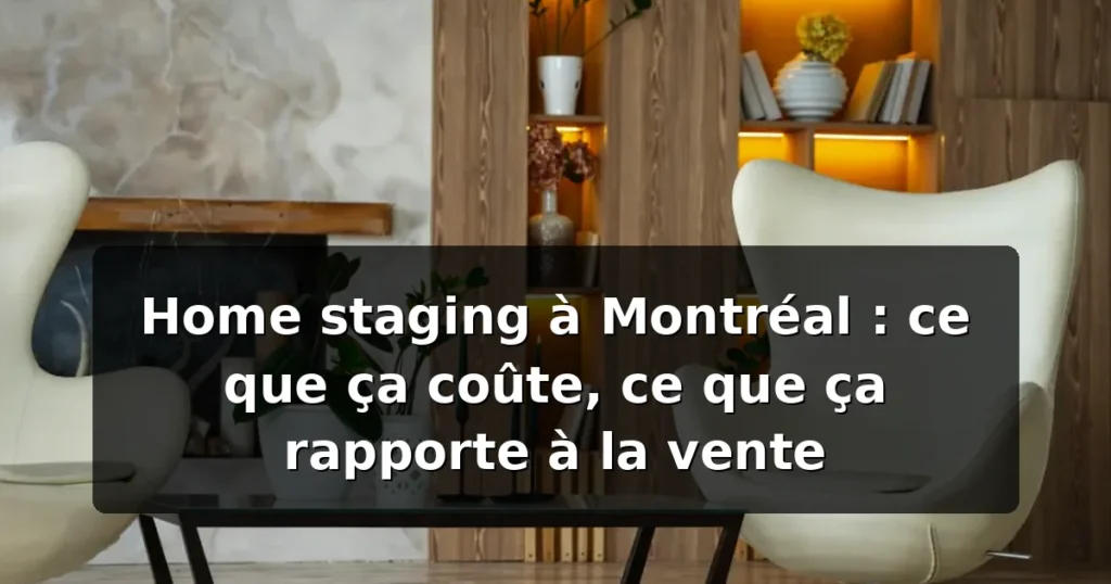 Home staging à Montréal — illustration