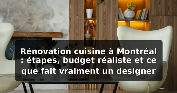 Rénovation cuisine Montréal — illustration