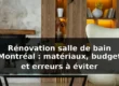 Rénovation salle de bain Montréal : budget et matériaux — illustration