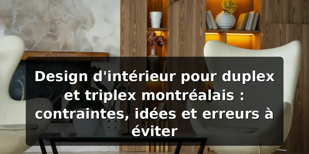 Design intérieur duplex et triplex à Montréal Design intérieur duplex et triplex à Montréal — illustration