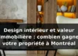 Design intérieur et valeur immobilière à Montréal — illustration
