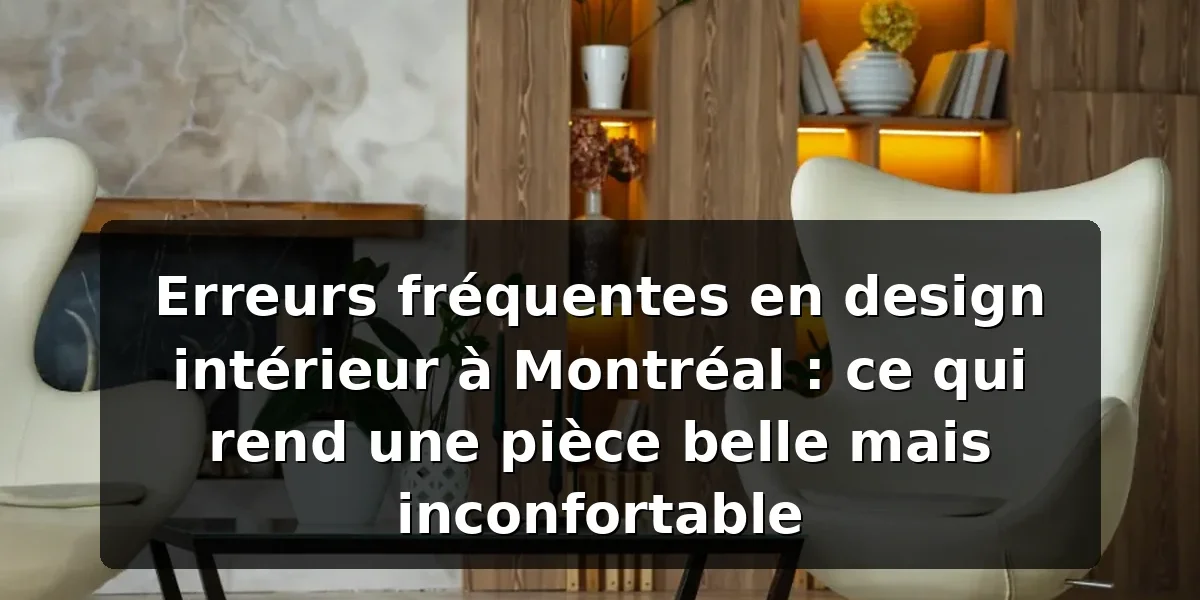 7 erreurs fréquentes en design d’intérieur à Montréal 7 erreurs fréquentes en design d'intérieur à Montréal — illustration